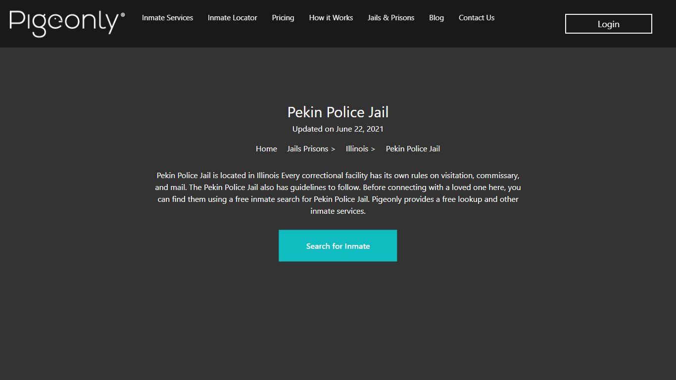 Pekin Police Jail Inmate Search | Illinois